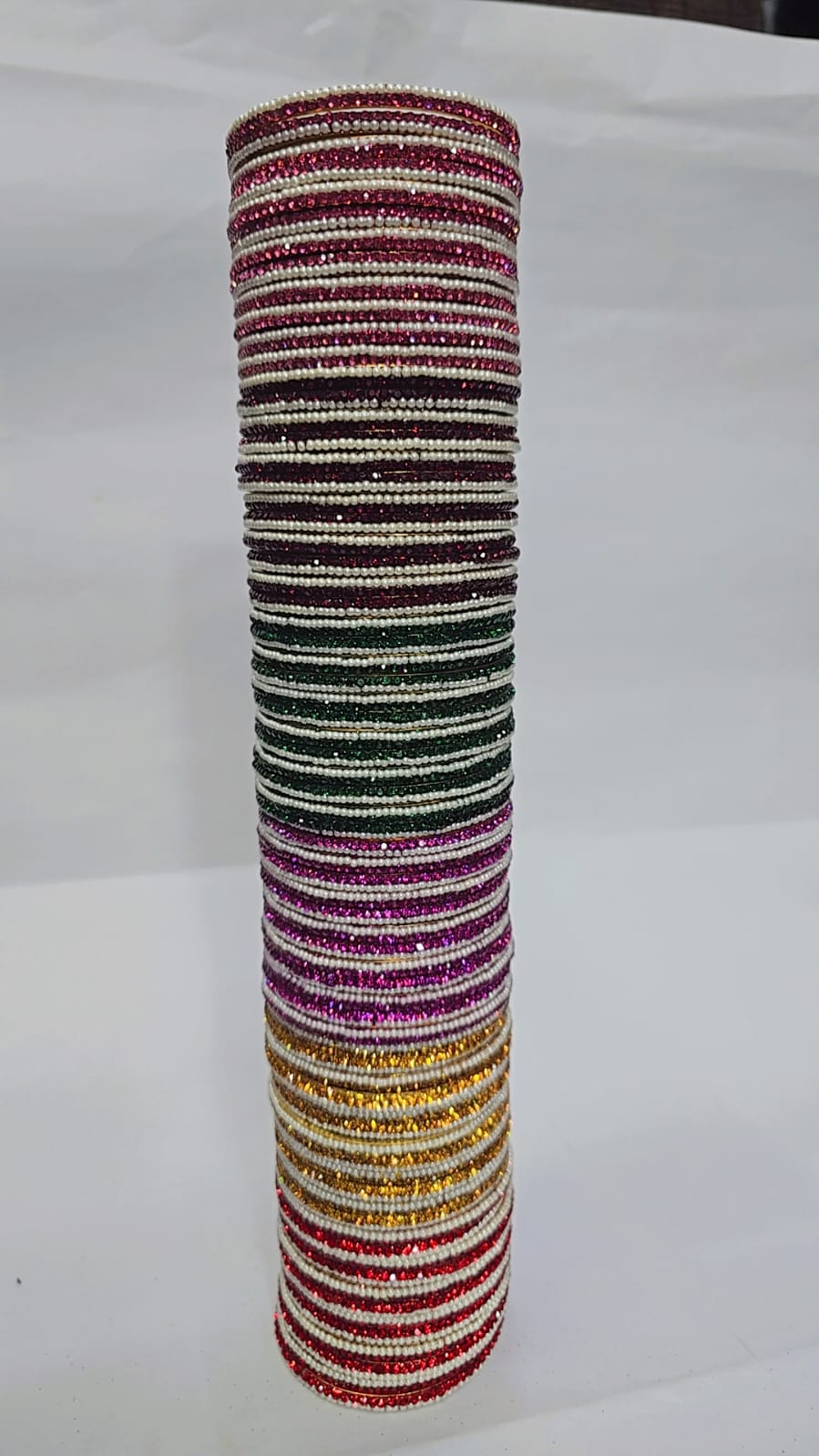 AD BRASS 1 brass stone metal bangle - Image 1