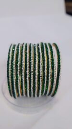 brass stone metal bangle - Image 4