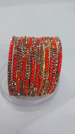 brass stone metal bangle - Image 3