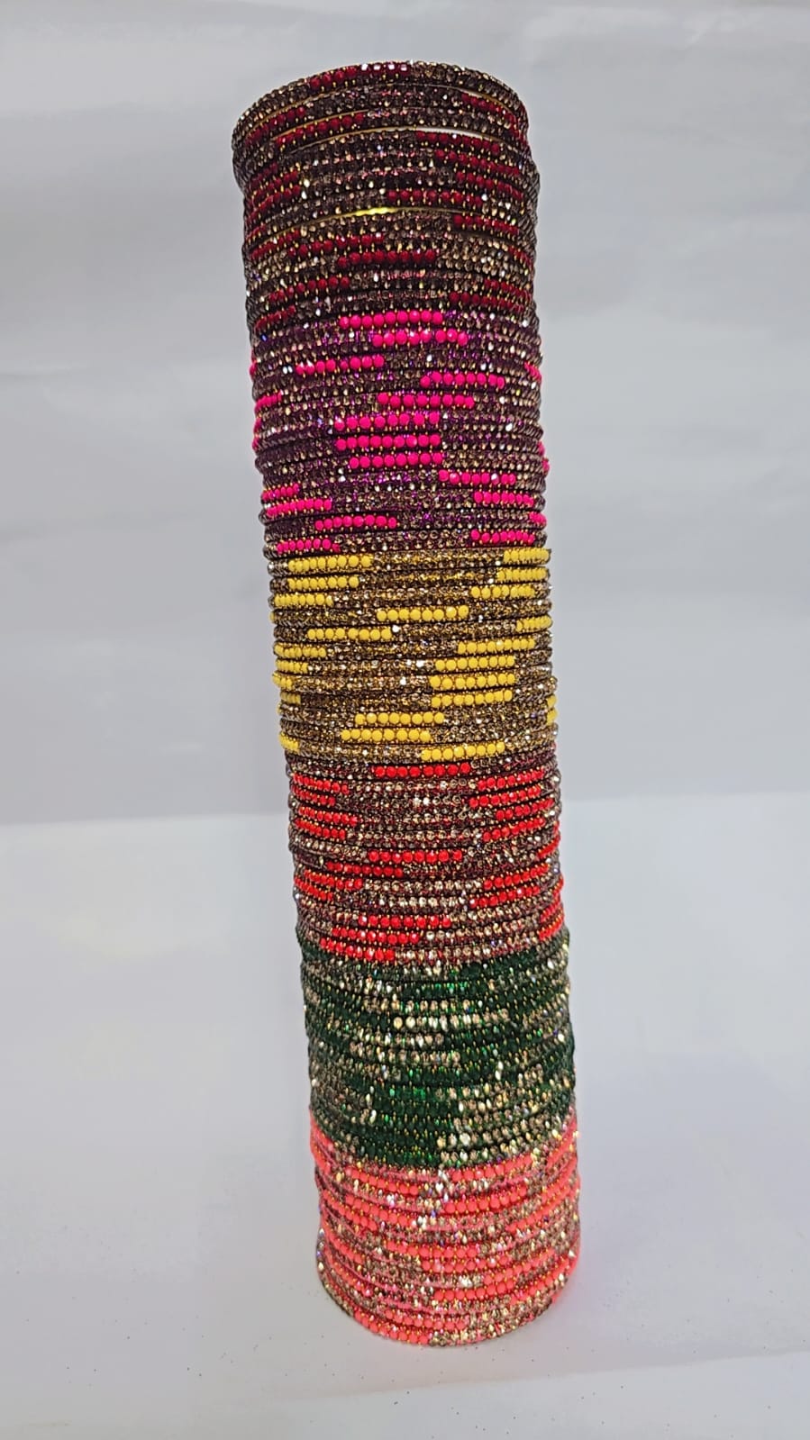 brassssssssssss front brass stone metal bangle - Image 1