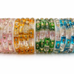 crystal glass bangle (set of 16, col. -4)