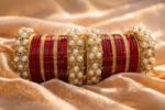 Shahi Pearl Bridal Bangles Set