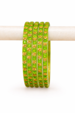 SHAKSHI JEELY DROP DESIGN GLASS BANGLES – 1 DOZEN - Image 11