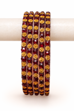 SHAKSHI JEELY DROP DESIGN GLASS BANGLES – 1 DOZEN - Image 12