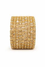 CRYSTAL STONE  BRASS BANGLE - (8 bangle) - Image 3
