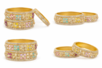 BRASS BANGLE SET MULTY COL. - Image 3