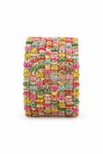 CRYSTAL STONE  BRASS BANGLE - (8 bangle) - Image 4