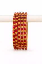 SHAKSHI JEELY DROP DESIGN GLASS BANGLES – 1 DOZEN - Image 7